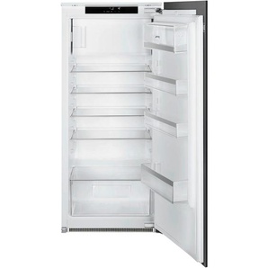 Smeg Kühlschrank, Weiß, Metall, 2 Schubladen, 55.6x122.4x54.9 cm, Warneinrichtung bei geöffneter Tür, Kindersicherung, Super-Kühlen, Super-Gefrieren, Küchen, Küchenelektrogeräte, Kühl- & Gefrierschränke, Kühlschränke