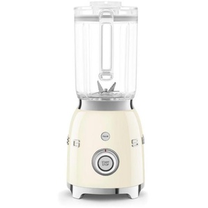 Smeg Standmixer 50s Style, Creme, Metall, Kunststoff, 1,5 L, 19.7x39.7x16.3 cm, abnehmbarer Mixbehälter, rutschfeste Füße, Smoothie-Funktion,