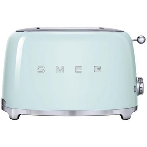 Smeg Toaster 50´s Style, Hellgrün, Metall, 32.5x19.8x19.5 cm, Krümelschublade, Auftaufunktion, Aufwärmfunktion, Schnellstoppfunktion, automatischer