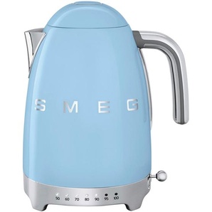 Smeg Wasserkocher 50´s Style, Metall, 1,7 L, 22.30x28x17.10 cm, automatische Abschaltung, manuelle Trockengehschutz, Überhitzungsschutz, 360°-Sockel, Anti-Rutsch-Füße, ergonomischer Griff, flaches Heizelement, abgedecktes weit aufklappbarer Deckel,