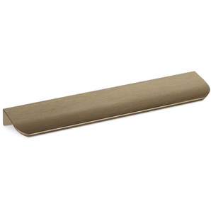 So-tech - 10er Pack - Griffleiste blankett tommy 200 x 18 x 42 mm Aluminium Messingoptik gebürstet