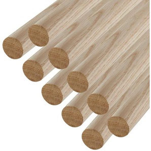 So-tech - sotech Kleiderstange Garderobenstange Rundstab Holzstab zum Basteln ø 30 mm Eiche Länge: 100 cm , 10 Stück