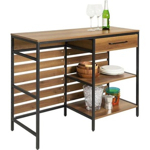 Sobuy - FSB71-PF Kücheninseln Sideboard mit 1 Schublade und 2 offnen Ablagen Kommode Schrank Küchenschrank Flurschrank Bartisch Aufbewahrungsschrank