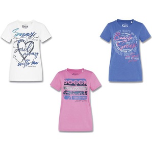 Soccx Damen T-Shirt aus reiner Baumwolle