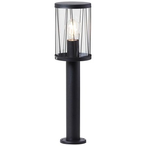 Sockelleuchte BRILLIANT Reed Lampen Gr. 1 flammig, Ø 13,3 cm Höhe: 50 cm, schwarz (schwarz matt) Sockelleuchten 50 cm Höhe, Ø 13,3 cm, E27, IP44, MetallKunststoff, matt
