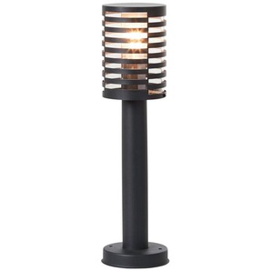 Sockelleuchte BRILLIANT Venlo Lampen Gr. 1 flammig, Ø 12,7 cm Höhe: 49,8 cm, schwarz (schwarz matt) Sockelleuchten 50 cm Höhe, Ø 13 cm, E27, IP44, EdelstahlKunststoff, matt