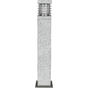 Sockelleuchte HEITRONIC Lampen Gr. Höhe: 70 cm, grau Sockelleuchten Sockelleuchte, Außenlampe, aus echtem Granit, seewasserbeständig