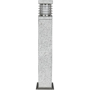 Sockelleuchte HEITRONIC Lampen Gr. 1 flammig, Höhe: 70 cm, grau Sockelleuchten Sockelleuchte, Außenlampe, aus echtem Granit, seewasserbeständig
