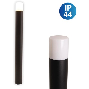Sockelleuchte NÄVE Torcia Lampen Gr. 1 flammig, Ø 7,60 cm Höhe: 80,00 cm, schwarz Sockelleuchten Aluminium 1 x E27 exkl. Leuchtmittel IP44 Höhe 80cm