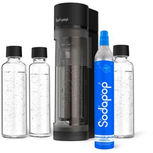 Sodapop Wassersprudler Logan, Schwarz, Kunststoff, 11.2x42.6x18.8 cm, Lfgb, FSC Mix, Küchengeräte, Wasseraufbereitung, Wassersprudler