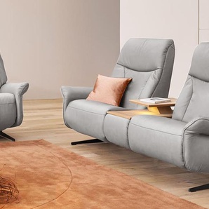 Sofa 2,5-sitzig, Varia, grau, inkl. elektrischer Aufstehhilfe