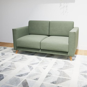 Sofa 2-Sitzer Olivgrün Webstoff - Elegantes, gemütliches 2-Sitzer Sofa: Hochwertige Qualität, einzigartiges Design - 145 x 75 x 98 cm, konfigurierbar