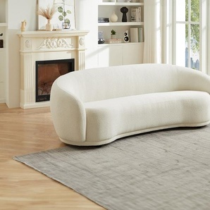 Sofa 3-Sitzer - Bouclé-Stoff - Beige - BOVANA von Pascal Morabito
