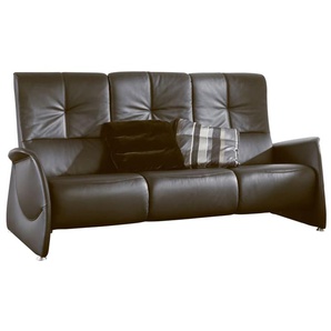 Leder Sofa 3-Sitzer Cumuly, espresso
