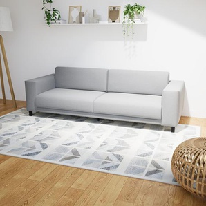 Sofa 3-Sitzer Schiefergrau Feingewebe - Elegantes, gemütliches 3-Sitzer Sofa: Hochwertige Qualität, einzigartiges Design - 248 x 75 x 98 cm, konfigurierbar