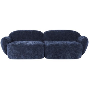 SOHO Sofa 3-sitzig  Bubble ¦ blau ¦ Maße (cm): B: 236 H: 80 T: 104