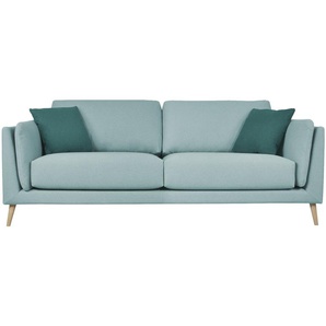 smart Sofa, 3-sitzig  Maxim ¦ blau ¦ Maße (cm): B: 214 H: 87 T: 96
