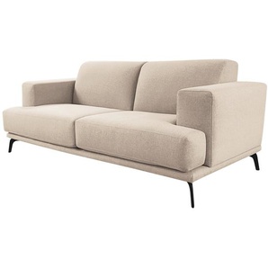 Sofa Asia 2,5-Sitzer Beige Webstoff Inas 215 x 82 x 105cm Skandi
