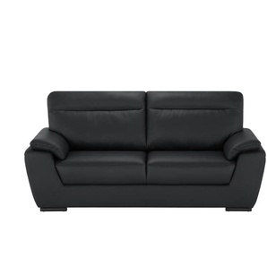 Sofa aus Leder Brandy II - schwarz - Materialmix - 224 cm - 95 cm - cm 100,0 | Möbel Kraft