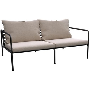 Sofa Avon Houe Gestell Stahl schwarz pulverbeschichtet, Designer Henrik Pedersen, 58.4 cm / mit Kissen 81x159.2x99.1 cm