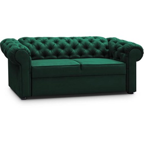 Sofa CHESTER 2-Sitzer Kronos 19 Wenge (dunkelbraun)