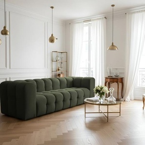 Sofa Designersofa SOLVIE 4-Sitzer in Stoff Tiffani Grün