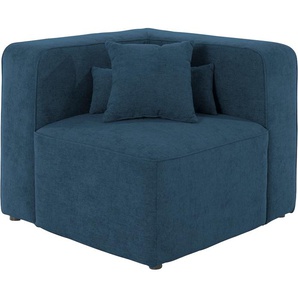 Sofa-Eckelement ANDAS Sundstrup Polsterelemente Gr. Struktur weich, blau Sofaelemente