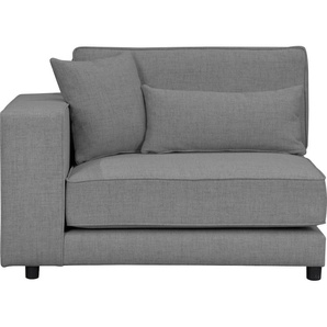 Sofa-Eckelement OTTO PRODUCTS Grenette Polsterelemente Gr. Struktur (recyceltes Polyester), Armlehne links, grau (anthrazit) Sofaelemente