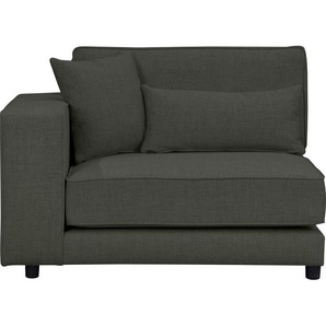 Sofa-Eckelement OTTO PRODUCTS Grenette Polsterelemente Gr. Struktur (recyceltes Polyester), Armlehne links, grün (dunkelgrün) Sofaelemente frei oder als Teil des Modulsofas, Baumwollmix recycelte Stoffe