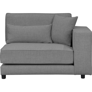 Sofa-Eckelement OTTO PRODUCTS Grenette Polsterelemente Gr. Struktur (recyceltes Polyester), Armlehne rechts, grau (anthrazit) Sofaelemente