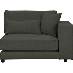 Sofa-Eckelement OTTO PRODUCTS Grenette Polsterelemente Gr. Struktur (recyceltes Polyester), Armlehne rechts, grün (dunkelgrün) Sofaelemente