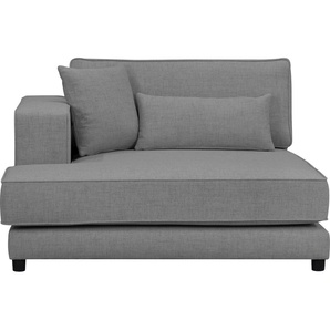 Sofa-Eckelement OTTO PRODUCTS Grenette Polsterelemente Gr. Struktur (recyceltes Polyester), Ottomane links, grau (anthrazit) Sofaelemente