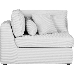 Sofa-Eckelement RAUM.ID Enid Polsterelemente Gr. Cord, Eckelement links, beige (creme) Sofaelemente