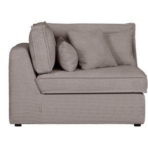 Sofa-Eckelement RAUM.ID Enid Polsterelemente Gr. Cord, Eckelement links, grau (taupe) Sofaelemente