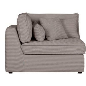 Sofa-Eckelement RAUM.ID Enid Polsterelemente Gr. Cord, Eckelement links, grau (taupe) Sofaelemente Teil eines Modulsofas, fester Sitzkomfort, auch in Breitcord