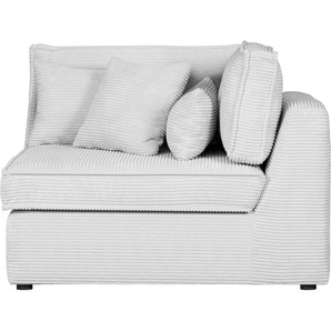 Sofa-Eckelement RAUM.ID Enid Polsterelemente Gr. Cord, Eckelement rechts, beige (creme) Sofaelemente