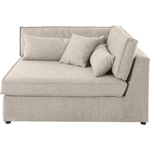 Sofa-Eckelement RAUM.ID Enid Polsterelemente Gr. Struktur, Eckelement rechts, beige Sofaelemente Teil eines Modulsofas, fester Sitzkomfort, auch in Breitcord