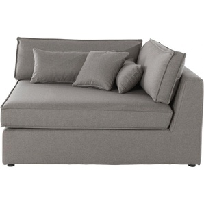 Sofa-Eckelement RAUM.ID Enid Polsterelemente Gr. Struktur fein, Eckelement links, beige (natur) Sofaelemente