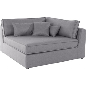 Sofa-Eckelement RAUM.ID Enid Polsterelemente Gr. Struktur fein, Eckelement links, grau (hellgrau) Sofaelemente