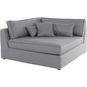 Sofa-Eckelement RAUM.ID Enid Polsterelemente Gr. Struktur fein, Eckelement rechts, grau (hellgrau) Sofaelemente