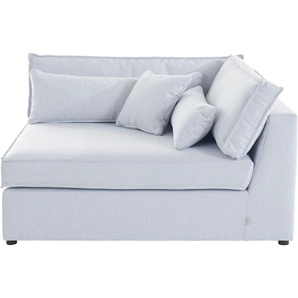 Sofa-Eckelement RAUM.ID Enid Polsterelemente Gr. Struktur (recyceltes Polyester), Eckelement rechts, silberfarben (silber) Sofaelemente