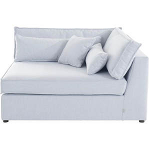 Sofa-Eckelement RAUM.ID Enid Polsterelemente Gr. Struktur (recyceltes Polyester), Eckelement rechts, silberfarben (silber) Sofaelemente Teil eines Modulsofas, fester Sitzkomfort, auch in Breitcord