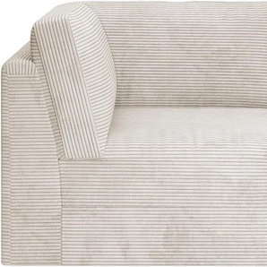 Sofa-Eckelement RAUM.ID Innovid Polsterelemente Gr. Breitcord, beige (creme) Sofaelemente Modernes Modul-Polsterprogramm