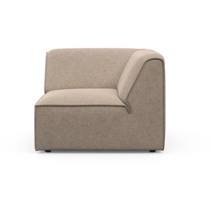Sofa-Eckelement RAUM.ID Merid Polsterelemente Gr. Struktur, Ausführung, grau (taupe) Sofaelemente als Modul oder separat verwendbar, für individuelle Zusammenstellung