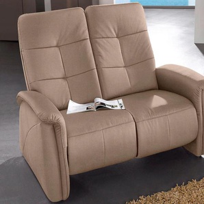 Sofa EXXPO - SOFA FASHION Tivoli Sofas Gr. Lu x us-Microfaser Lederoptik, Relaxfunktion, beige (sahara) 2-Sitzer-Sofa 2-Sitzer Sofas (2-sitzig)