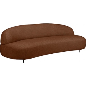 Sofa FURNINOVA Aria Sofas Gr. B/H/T: 224 cm x 80 cm x 106 cm, Boucle, braun (bronze) Einzelsofa 2-Sitzer-Sofa 3-Sitzer-Sofa 2-Sitzer Sofas