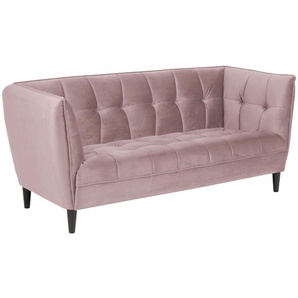 Sofa JOS 2-Sitzer in rosa Couch 2 Personen Stoffsofa Sitzmöbel Designsofa