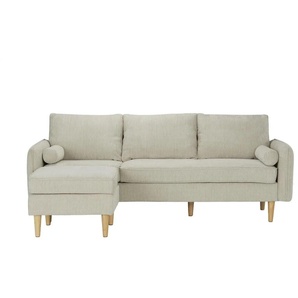 Sofa mit Hocker  Quinn ¦ grau ¦ Maße (cm): H: 83
