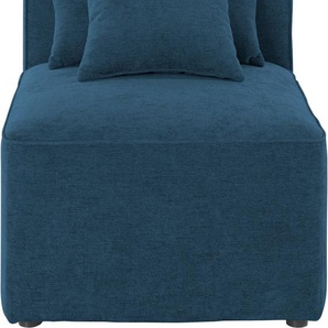 Sofa-Mittelelement ANDAS Sundstrup Polsterelemente Gr. Struktur weich, blau Sofaelemente Modulserie, individuelle Zusammenstellung