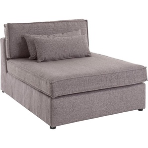 Sofa-Mittelelement RAUM.ID Enid Polsterelemente Gr. Struktur, grau (taupe) Sofaelemente Teil eines Modulsofas, fester Sitzkomfort, auch in Breitcord